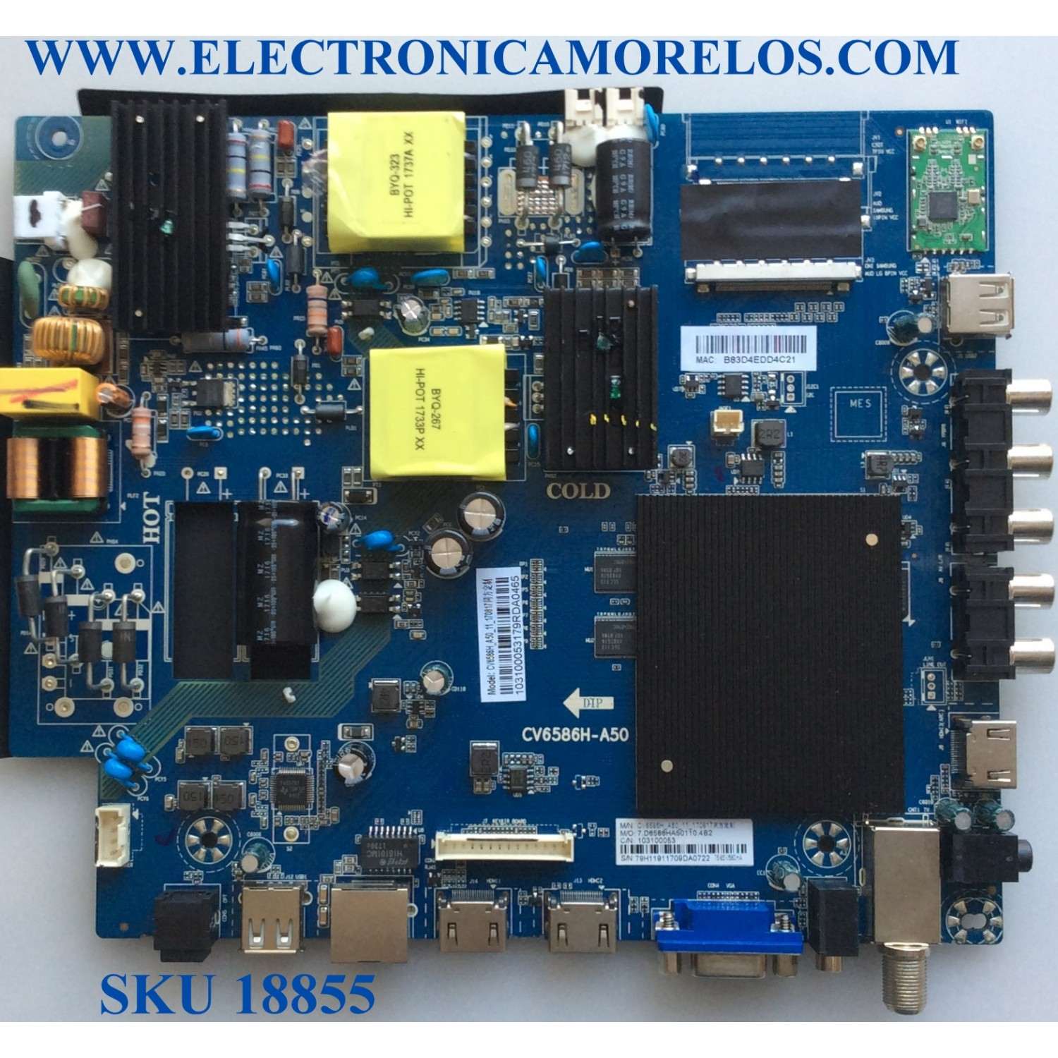 MAIN / ELEMENT 103100053 / CV6586H-A50 / 103100053 / CV6586H_A50_11_170817 / 076E2L03430A0 / E476721 / MODELO E4SFT5017